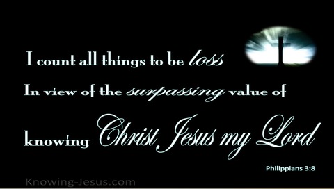 Philippians 3:8 I Count All Things Loss (black)